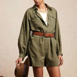 Banana Republic Factory Linen Blend Romper - Size XS Tall (runs large) RET $100